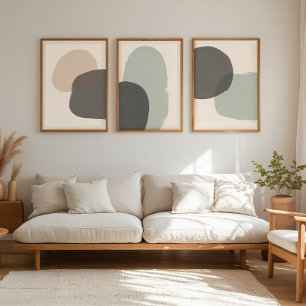 Neutral Abstract – Zen – Wall Art Set – Minimal