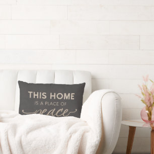 Neutral Affirmation Pillowcase Modern Calm Home Lumbar Cushion