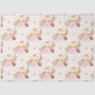 Neutral and Pink Christmas Dessert Pattern Tissue Paper