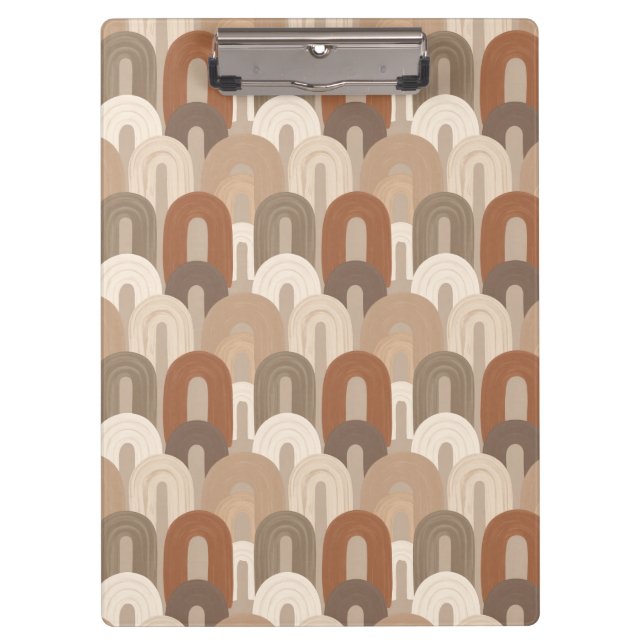 Neutral Arch Abstract Pattern Clipboard (Front)