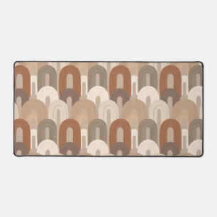 Neutral Arch Abstract Pattern Desk Mat