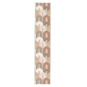 Neutral Arch Abstract Pattern Medium Table Runner