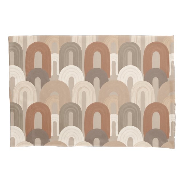 Neutral Arch Abstract Pattern Pillowcase (Front)