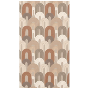 Neutral Arch Abstract Pattern Tablecloth