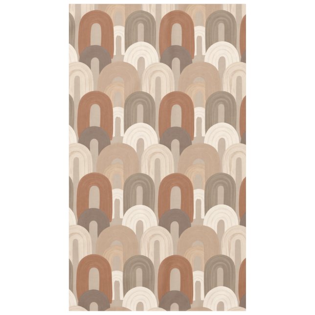 Neutral Arch Abstract Pattern Tablecloth (Front)
