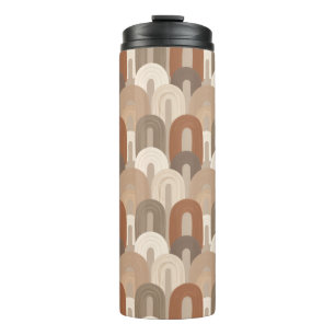 Neutral Arch Abstract Pattern Thermal Tumbler