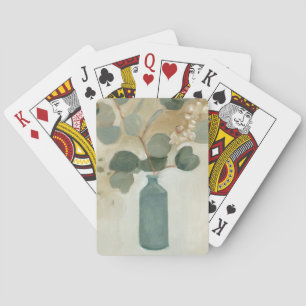 Neutral Arrangement - Greenery in Vase Playing Cards