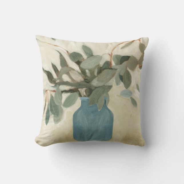 Neutral Arrangement - Stemmed Leaves Cushion (Front)