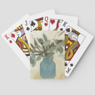 Neutral Arrangement - Stemmed Leaves Playing Cards