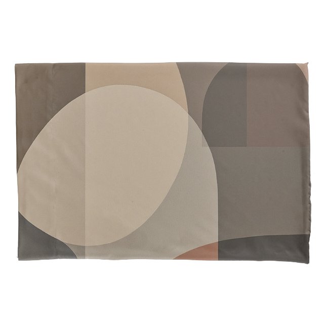 Neutral Assembly Warm Minimalist Design Pillowcase (Front)