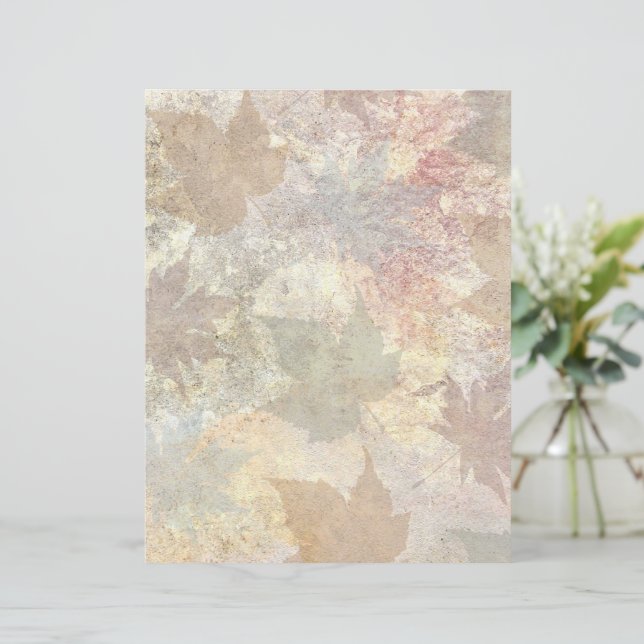 Neutral Autumn and Fall Texture Scrapbook Paper (Standing Front)
