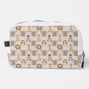 Neutral Baby Safari Pattern Dopp Kit