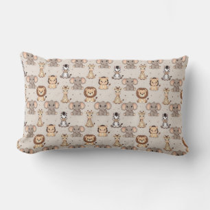 Neutral Baby Safari Pattern Lumbar Cushion