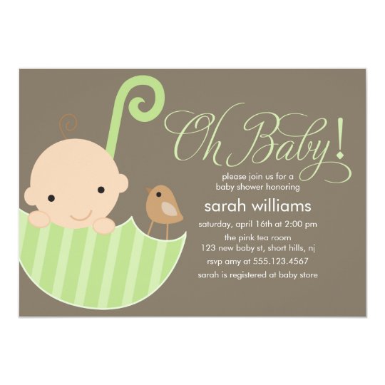 Neutral Baby Shower Invitation