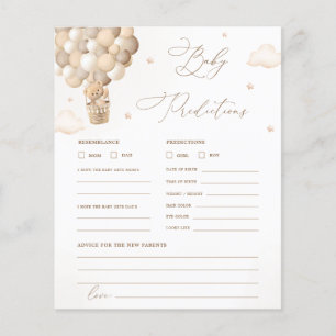 Neutral Baby Shower Predictions and Advice Game