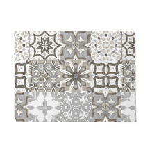 Neutral,beige,gray ,Moroccan tiles 