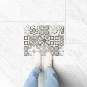 Neutral,beige,grey ,Moroccan tiles  Doormat