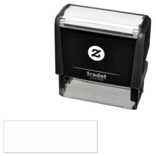 Neutral Black Minimalist Rubber Stamp