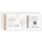 Neutral Boarding Pass Destination wedding QR code 