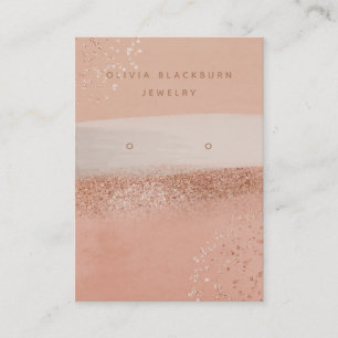 Neutral Boho and Rose Gold Earring Display Card