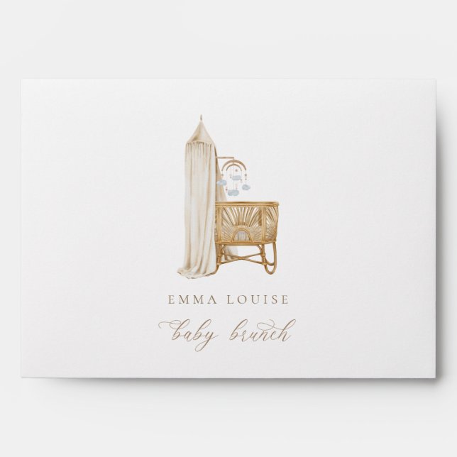 Neutral Boho Baby Brunch  Envelope (Front)