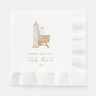 Neutral Boho Baby Brunch Napkin