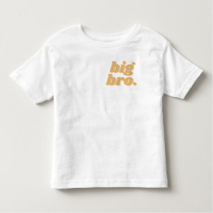 Neutral Boho “big bro” Matching Siblings Toddler T-Shirt