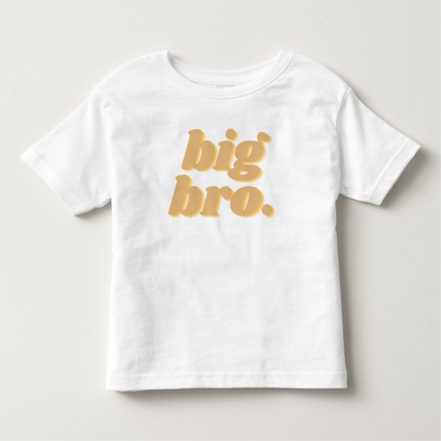 Neutral Boho “big bro” Matching Siblings Toddler T-Shirt (Front)