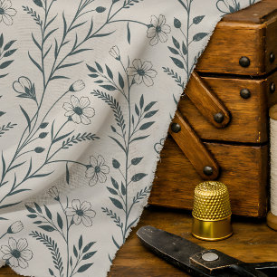 Neutral Boho Botanical Fabric