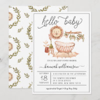 Neutral Boho Nursery | Baby Shower Invitation