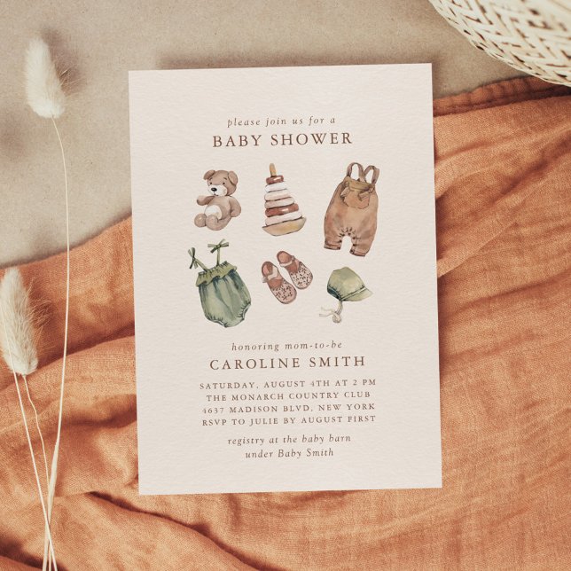 Neutral Boho Nursery Baby Shower Invitation (Creator Uploaded)