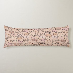 Neutral breast fun design body cushion