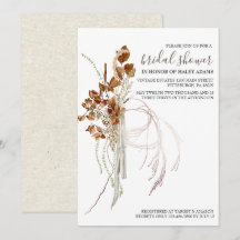Neutral Bridal Shower Invitation
