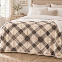 Neutral Brown Plaid Nordic