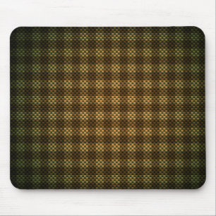 Neutral brownish chequered carbon fibre patterned mouse pad