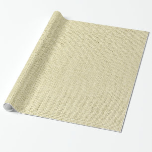 Neutral Burlap Wrapping Paper
