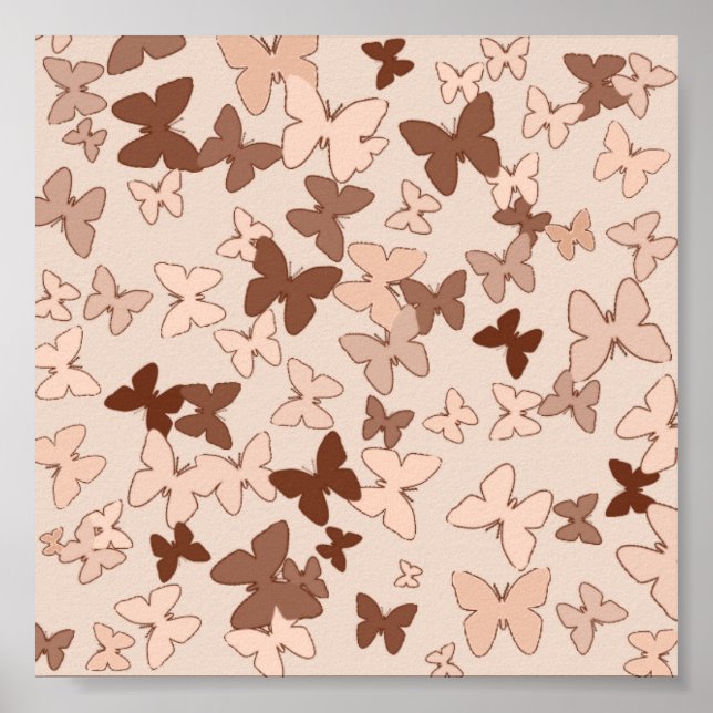 Neutral Butterflies Poster (Front)