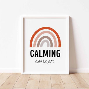 Neutral Calming Corner Poster