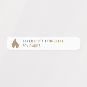 Neutral Candle Tamper-proof Seal With Logo Labels