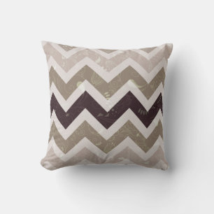 Neutral Chevron Abstract Cushion