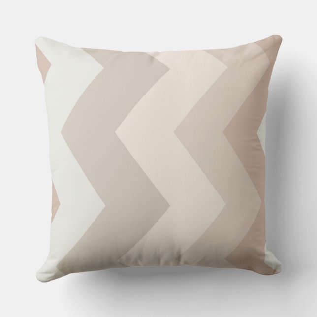 Neutral chevron Pattern Cushion (Back)