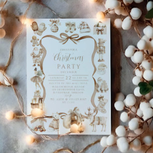 Neutral Christmas Wonderland Invitation