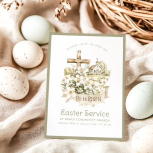 Neutral Church   Easter Service Invitation