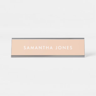 Neutral Classic Personalised Nameplate