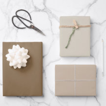 Neutral Colour Palette Wrapping Paper Set
