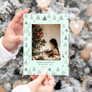 Neutral Colours Trees Minimalist Photo Holiday Car Card