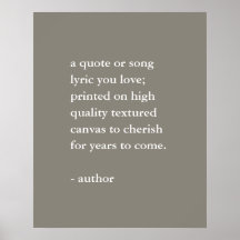 Neutral Custom Quote Print