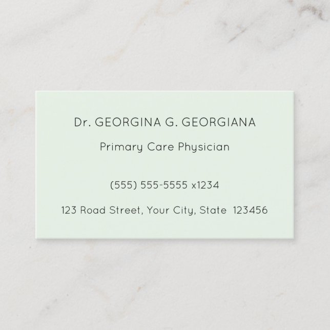 Neutral, Dapper, and Respectable Business Card (Front)