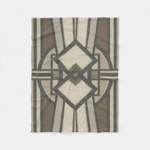 Neutral Deco Panel I Fleece Blanket