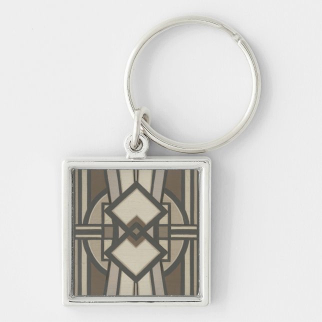 Neutral Deco Panel I Key Ring (Front)